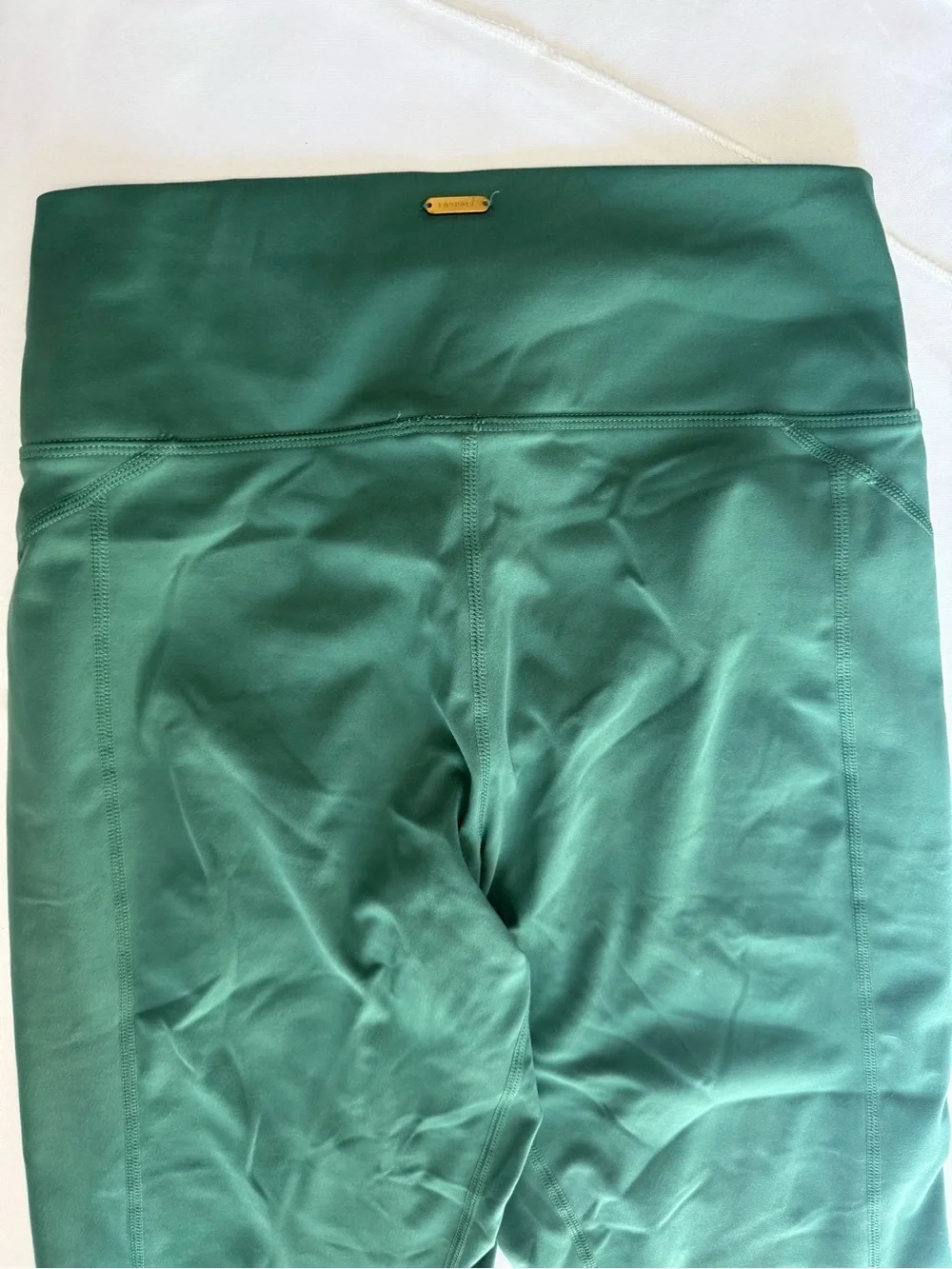 L Space Active Green High Rise Flared Leggings Size Medium